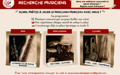 L’harmonie recrute